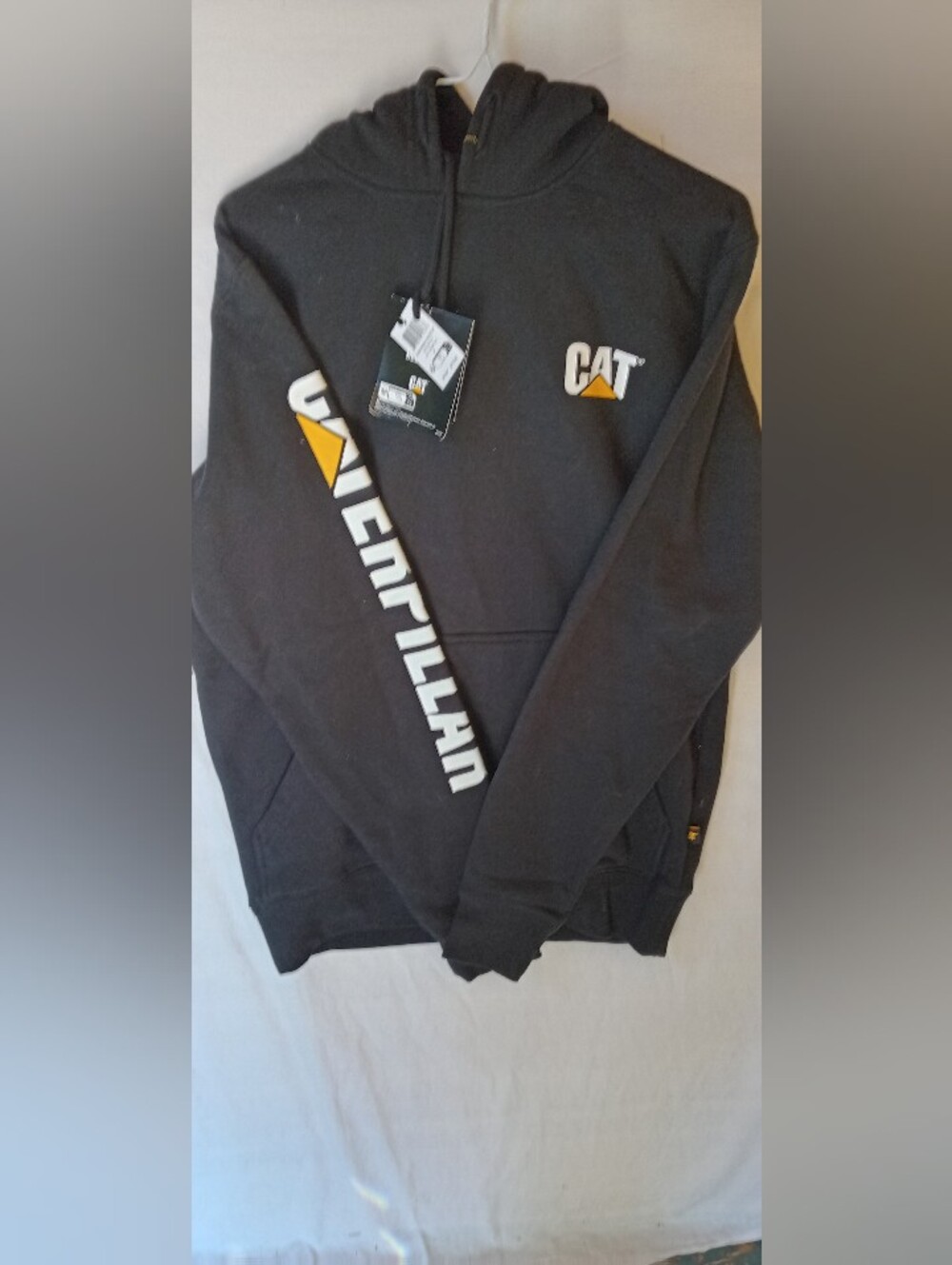 Caterpillar Black Hoodie Mens Medium NWT